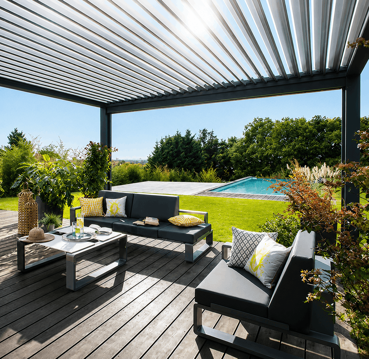 Revendeur pergola bioclimatique motorisée SOMFY Aix-En-Provence